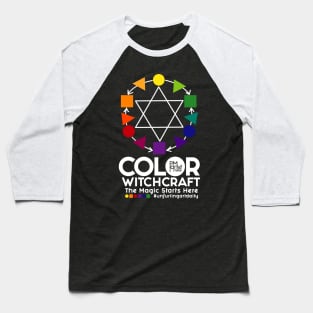 Color Witchcraft (White Lettering) PM artist Studio Baseball T-Shirt